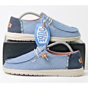 New! Size: 11 Women | Hey Dude Wendy Chambray Boho Slip-On Shoe | 40729-425